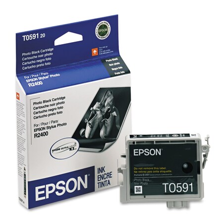 Epson (59) UltraChrome K3 Ink, 640 Page-Yield, Photo Black T059120